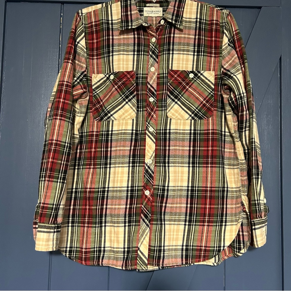 DENIM & SUPPLY Ralph Lauren Women’s Plaid Flannel Large
